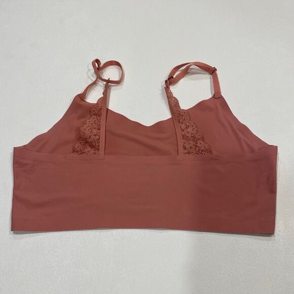 Marilyn Monroe Rust Red Seamless Bralette Crop Cami Top XL Nylon Spandex Adjusta - Picture 2 of 4